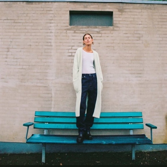 Zara Sweaters - ZARA Wool Alpaca Open front Cardigan Sea Green Size XS/S